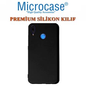 Microcase Huawei P Smart Matte Premium Silikon Siyah Kılıf