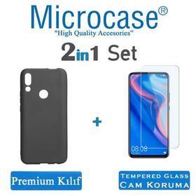 Microcase Huawei P Smart Matte Premium Silikon Siyah Kılıf