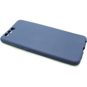 Microcase Huawei P10 Premium Silikon Tempered Cam + Koruma Lacivert Kılıf