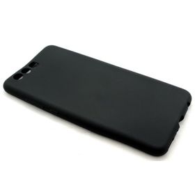 Microcase Huawei P10 Premium Silikon Tempered Cam + Koruma Siyah Kılıf