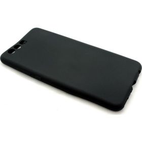 Microcase Huawei P10 Premium Silikon Tempered Cam + Koruma Siyah Kılıf