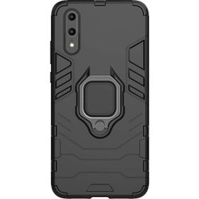Microcase Huawei P20 Batman Serisi Yüzük Standlı Armor Siyah Kılıf