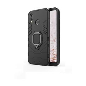 Microcase Huawei P20 Lite Batman Serisi Yüzük Standlı Armor Siyah Kılıf