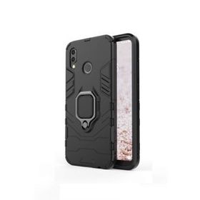 Microcase Huawei P20 Lite Batman Serisi Yüzük Standlı Armor Siyah Kılıf