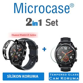 Microcase Huawei Watch Gt Active Siyah Silikon Kılıf