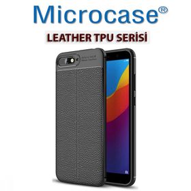 Microcase Huawei Y6 2018 Leather Tpu Silikon Kılıf