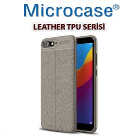 Microcase Huawei Y6 2018 Leather Tpu Silikon Kılıf