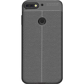 Microcase Huawei Y7 2018 Leather Tpu Silikon Kılıf