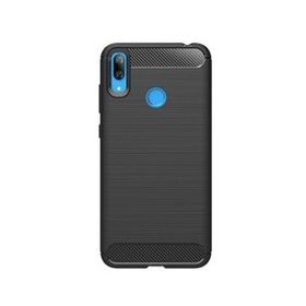 Microcase Huawei Y7 2019 Brushed Carbon Fiber Silikon Kılıf