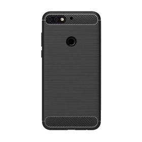 Microcase Huawei Y7 Pro 2018 Brushed Carbon Fiber Silikon Kılıf