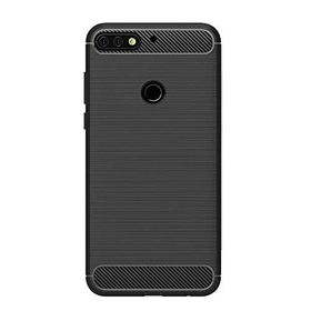 Microcase Huawei Y7 Pro 2018 Brushed Carbon Fiber Silikon Kılıf