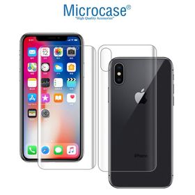 Microcase iPhone XS Full Ön Arka Kaplama TPU Soft Koruma Film