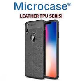 Microcase iPhone XS Max Leather Tpu Silikon Kılıf