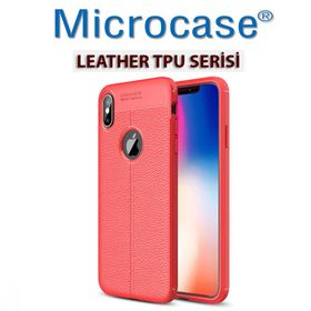 Microcase iPhone XS Max Leather Tpu Silikon Kılıf