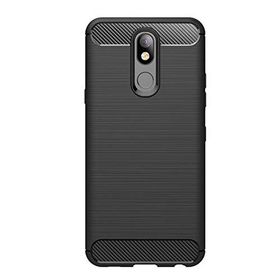 Microcase LG K40 Brushed Carbon Fiber TPU Siyah Silikon Kılıf