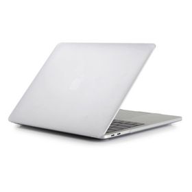 Microcase Macbook Pro 15.4 Touch Bar Shell Rubber Kapak Beyaz Kılıf