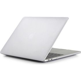 Microcase Macbook Pro 15.4 Touch Bar Shell Rubber Kapak Beyaz Kılıf