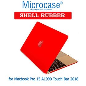 Microcase Macbook Pro 15 A1990 Touch Bar 2018 Shell Rubber Kapak Kılıf