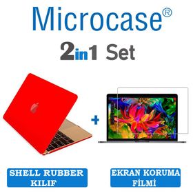 Microcase Macbook Pro 15 A1990 Touch Bar 2018 Shell Rubber Kapak Kılıf
