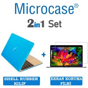 Microcase Macbook Pro 15 A1990 Touch Bar 2018 Shell Rubber Kapak Kılıf