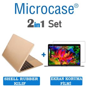 Microcase Macbook Pro 15 A1990 Touch Bar 2018 Shell Rubber Kapak Kılıf