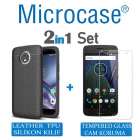 Microcase Motorola Moto G5S Leather Silikon Kılıf