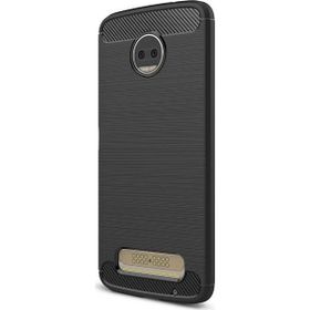 Microcase Motorola Moto Z2 Force Brushed Carbon Silikon Kılıf