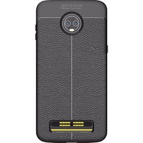Microcase Motorola Moto Z3 Play Leather Tpu Silikon Kılıf