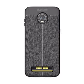Microcase Motorola Moto Z3 Play Leather Tpu Silikon Kılıf