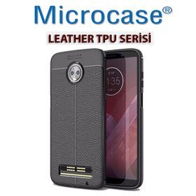 Microcase Motorola Moto Z3 Play Leather Tpu Silikon Kılıf