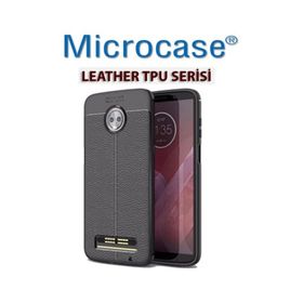 Microcase Motorola Moto Z3 Play Leather Tpu Silikon Kılıf