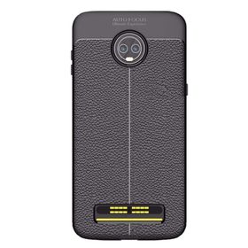 Microcase Motorola Moto Z3 Play Leather Tpu Silikon Kılıf