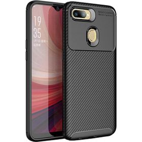 Microcase Oppo AX7 Maxy Serisi Carbon Fiber TPU Siyah Silikon Kılıf