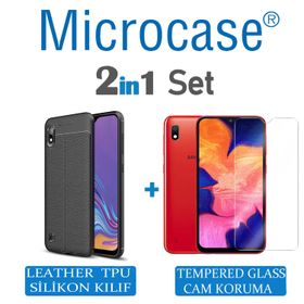 Microcase Samsung Galaxy A10 Leather Tpu Silikon Kılıf