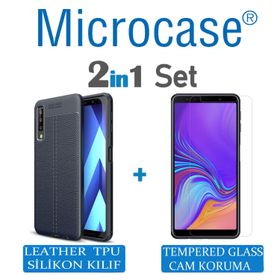 Microcase Samsung Galaxy A7 2018 Leather Tpu Silikon Kılıf