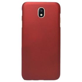 Microcase Samsung Galaxy C8 Premium Silikon Tempered Cam + Kırmızı Kılıf