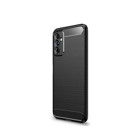 Microcase Samsung Galaxy M52 5G Brushed Silikon Siyah Cep Telefonu Kılıfı