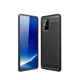 Microcase Samsung Galaxy S10 Brushed Carbon Fiber Silikon Kılıf