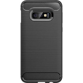 Microcase Samsung Galaxy S10E Brushed Carbon Fiber Silikon Kılıf