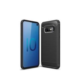 Microcase Samsung Galaxy S10E Brushed Carbon Fiber Silikon Kılıf