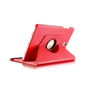 Microcase Samsung Galaxy Tab S3 T820 T825 9.7 Döner Standlı Kırmızı Kılıf