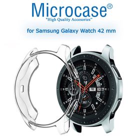 Microcase Samsung Galaxy Watch 42 mm Şeffaf Silikon Kılıf