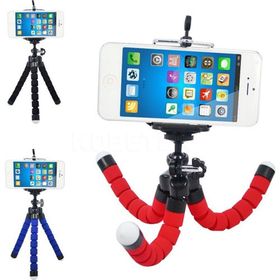 Microcase Sünger Ayaklı Akrobatik Cep Telefonu Ahtapot Kırmızı 3 Ayak Tripod
