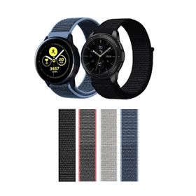 Microcase Vivo Active 3 KY17 Siyah Cırtlı Kumaş Kordon Kayış