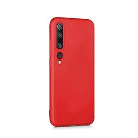 Microcase Xiaomi Mi 10 Premium Matte Silikon Kırmızı Kılıf