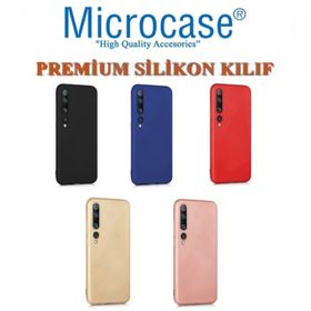 Microcase Xiaomi Mi 10 Premium Matte Silikon Siyah Kılıf