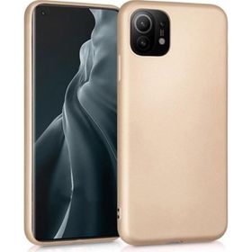 Microcase Xiaomi Mi 11 Premium Matte Silikon Gold Kılıf
