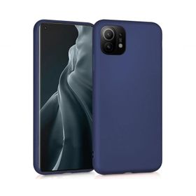 Microcase Xiaomi Mi 11 Premium Matte Silikon Lacivert Kılıf