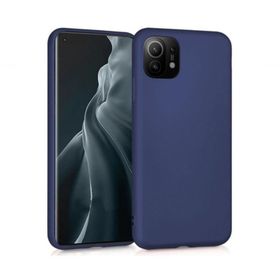 Microcase Xiaomi Mi 11 Premium Matte Silikon Lacivert Kılıf