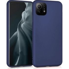 Microcase Xiaomi Mi 11 Premium Matte Silikon Lacivert Kılıf